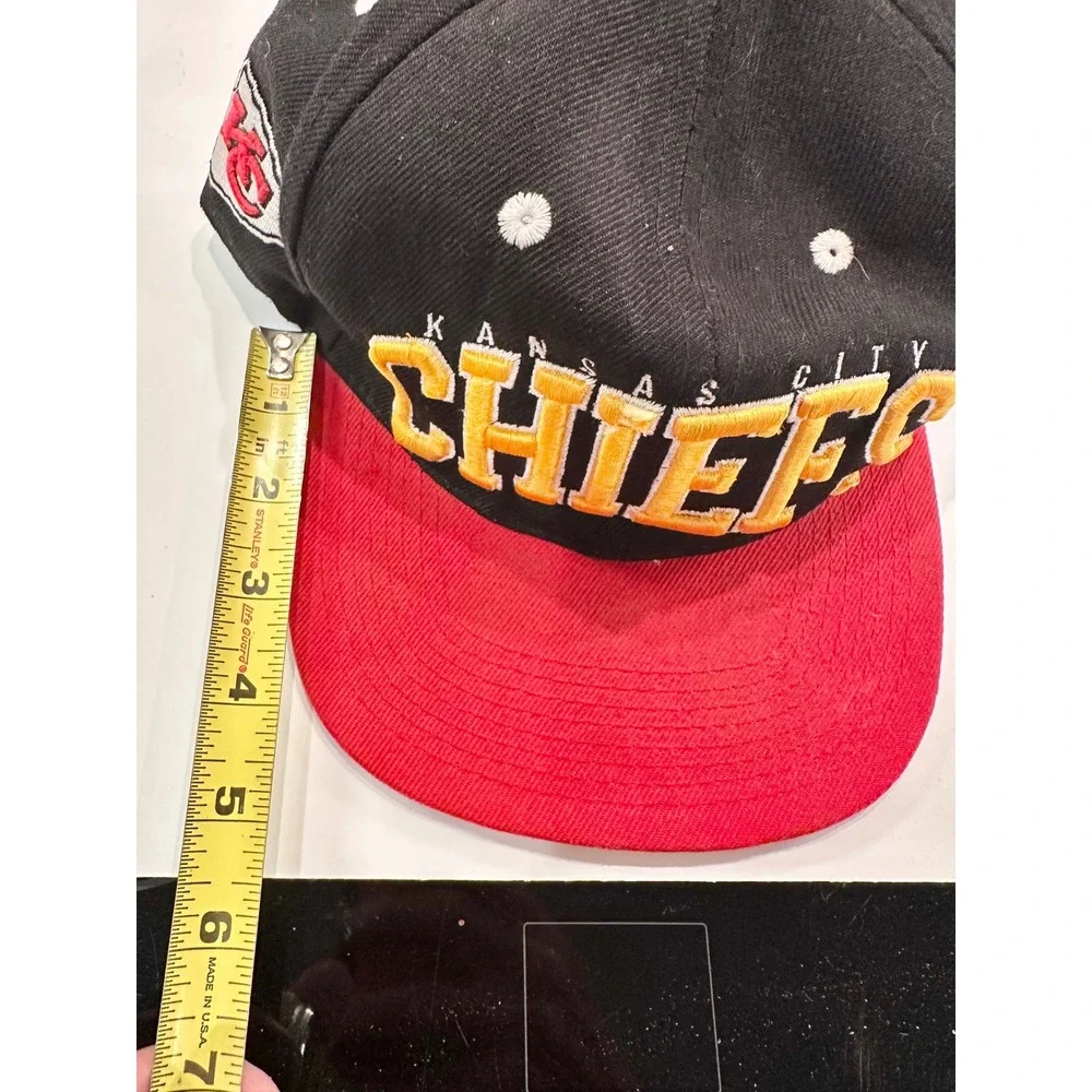 Kansas City Chiefs NFL Team Apparel Snapback Hat Black Acrylic One Size Fits All
